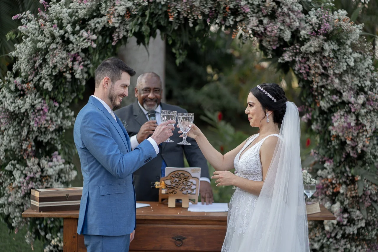Walter conduz cerimônia de casamento